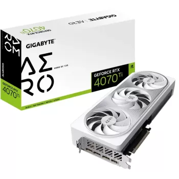 כרטיס מסך Gigabyte GeForce RTX 4070 Ti AERO OC 12G GV-N407TAERO OC-12GD - יבואן רשמי