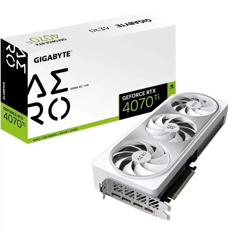 Video Card Gigabyte GeForce RTX 4070 Ti AERO OC 12G GV-N407TAERO OC-12GD - official importer