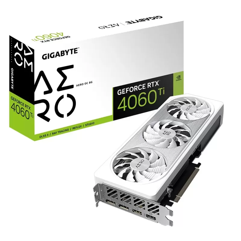 Video Card Gigabyte GeForce RTX 4060 Ti AERO OC 8G GV-N406TAERO OC-8GD