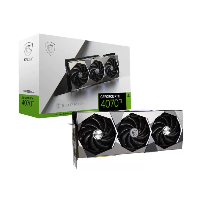 Video Card MSI GeForce RTX 4070 Ti SUPRIM 12G NVIDIA GeForce RTX 4070 Ti