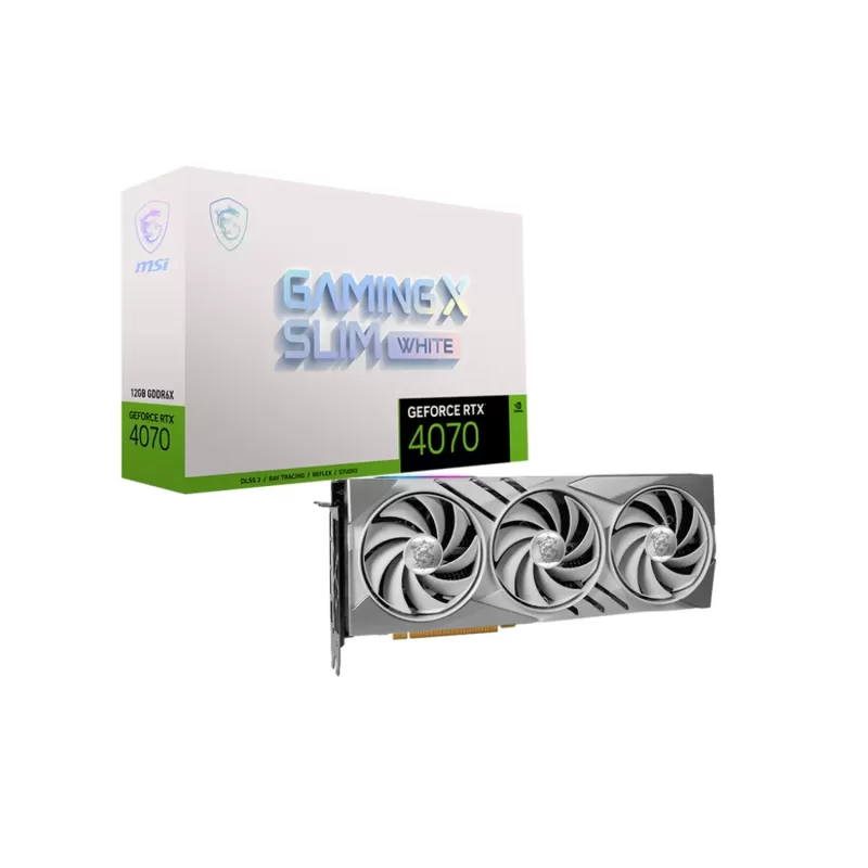 Video Card MSI GeForce RTX 4070 GAMING X SLIM 12G NVIDIA GeForce RTX 4070