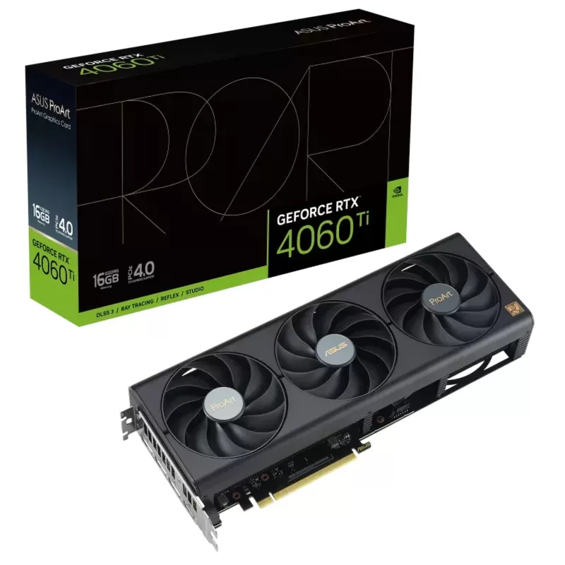 Video Card Asus ProArt GeForce RTX 4060 Ti 16GB GDDR6 90YV0JH3-M0NA00 Video Card Asus ProArt GeForce RTX 4060 Ti 16GB GDDR6 90YV0JH3-M0NA00