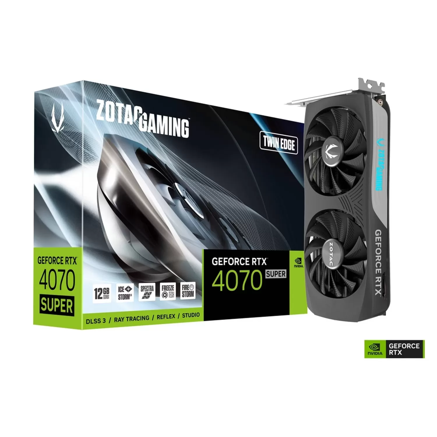 Video Card Zotac GAMING GeForce RTX 4070 SUPER Twin Edge 12GB GDDR6X ZT-D40720E-10M