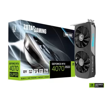 כרטיס מסך Zotac GAMING GeForce RTX 4070 SUPER Twin Edge 12GB GDDR6X ZT-D40720E-10M