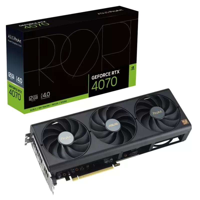 Video Card Asus ProArt RTX 4070 12GB GDDR6X 90YV0J12-M0NA00 Video Card Asus ProArt RTX 4070 12GB GDDR6X 90YV0J12-M0NA00