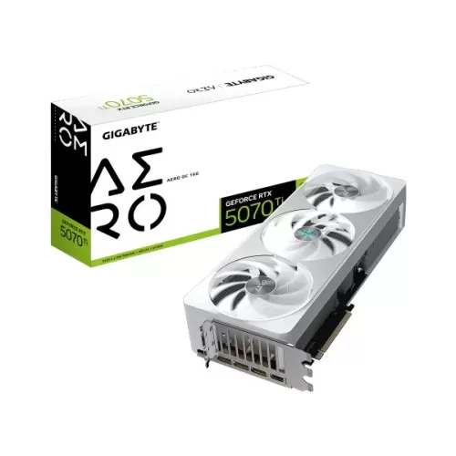 כרטיס מסך Gigabyte RTX 5070 Ti AERO OC 16G GV-N507TAERO OC-16GD
