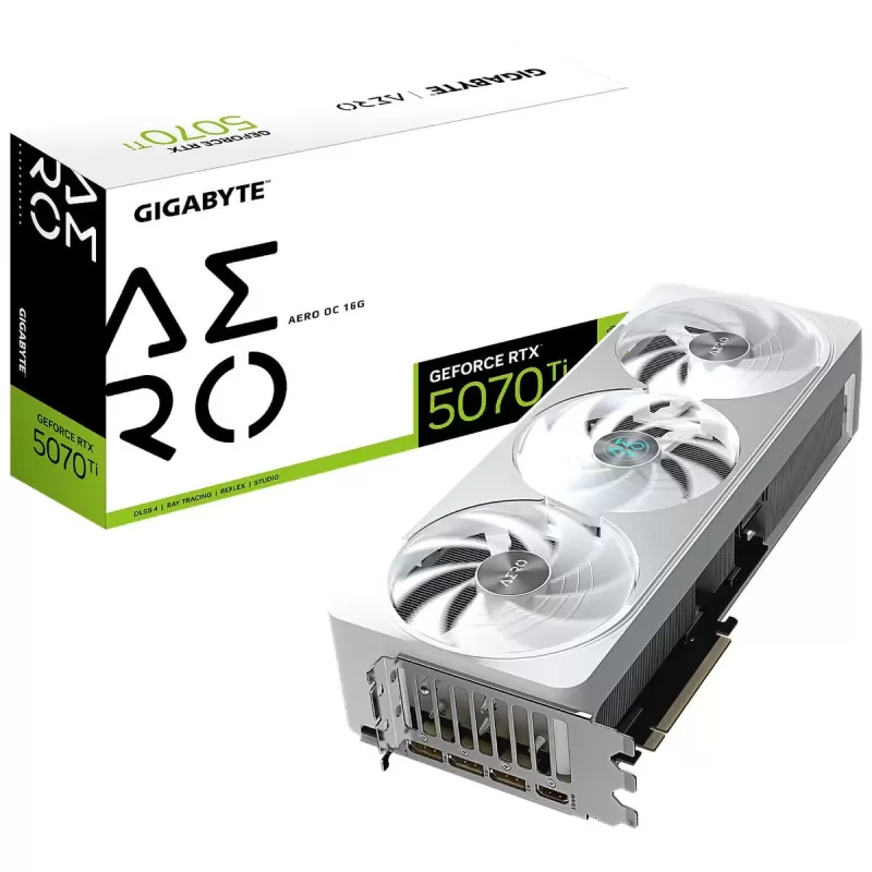 כרטיס מסך Gigabyte RTX 5070 Ti AERO OC 16G GV-N507TAERO OC-16GD