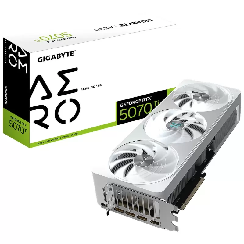 כרטיס מסך Gigabyte RTX 5070 Ti AERO OC 16G GV-N507TAERO OC-16GD