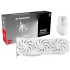 מארז עכבר וכרטיס מסך PowerColor ALPHYN AM10 + Hellhound Spectral לבן RX 9060 XT 16GB GDDR6 RX9060XT16G-LOCWHITE