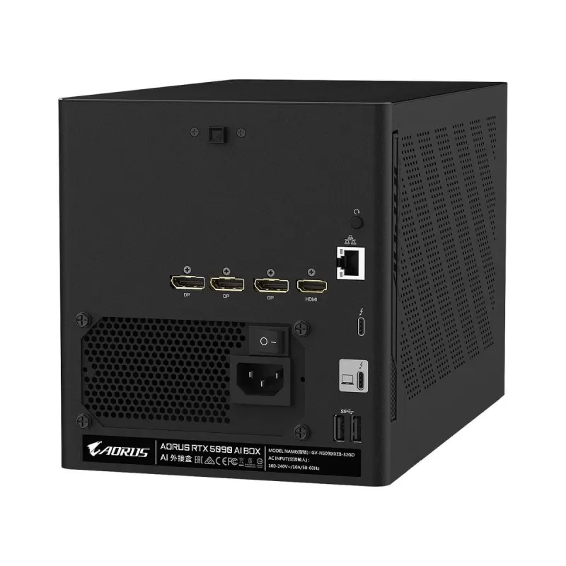 כרטיס מסך Gigabyte AORUS RTX 5090 AI BOX GV-N5090IXEB-32GD כרטיס מסך Gigabyte AORUS RTX 5090 AI BOX GV-N5090IXEB-32GD