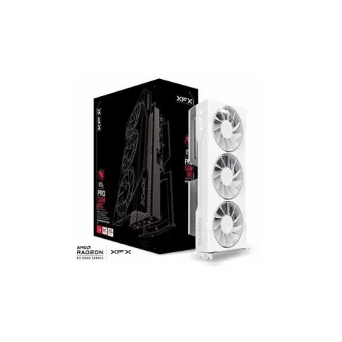 ВидеоКарта XFX Swift Radeon RX 9060 XT OC Triple Fan Gaming Edition white RX-96TS316W7