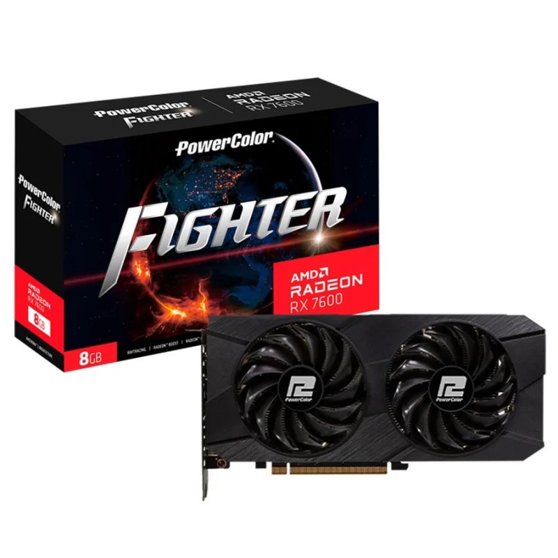 כרטיס מסך PowerColor RX 7600 8G-F/V2 RX76008G-F-V2