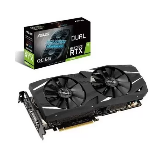 Video Card Asus Dual GeForce RTX 2060 OC edition 6GB GDDR6 DUAL-RTX2060-O6G Video Card Asus Dual GeForce RTX 2060 OC edition 6GB GDDR6 DUAL-RTX2060-O6G