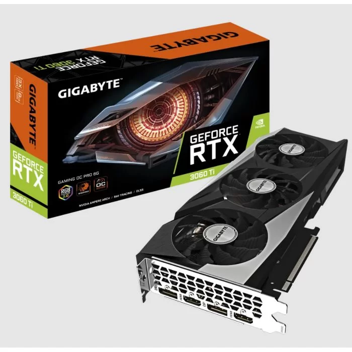 כרטיס מסך Gigabyte GeForce RTX 3060 Ti GAMING OC PRO 8G (rev. 3.0) LHR GV-N306TGAMINGOC PRO-8GD (rev. 3.0)