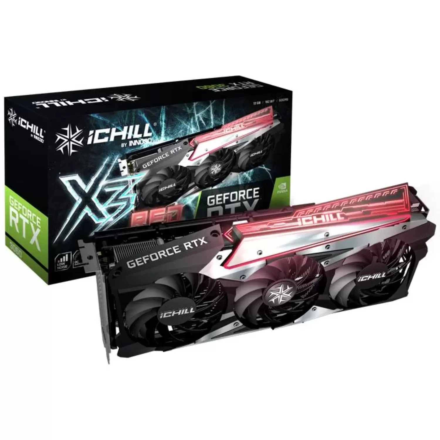 Video Card Inno3D GEFORCE RTX 3060 ICHILL X3 RED C30603-12D6X-167139AH