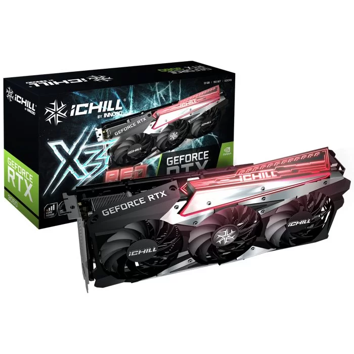 Video Card Inno3D GEFORCE RTX 3060 ICHILL X3 RED C30603-12D6X-167139AH