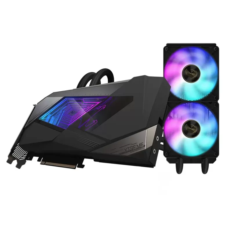 Video Card Gigabyte AORUS GeForce RTX 3080 XTREME WATERFORCE 10G LHR GV-N3080AORUSX W-10GD (rev. 2.0) - official importer