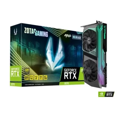 כרטיס מסך Zotac GAMING GeForce RTX 3070 AMP Holo LHR ZT-A30700F-10PLHR כרטיס מסך Zotac GAMING GeForce RTX 3070 AMP Holo LHR ZT-A30700F-10PLHR