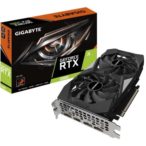 כרטיס מסך Gigabyte GeForce RTX 2060 D6 12G GV-N2060D6-12GD - יבואן רשמי כרטיס מסך Gigabyte GeForce RTX 2060 D6 12G GV-N2060D6-12GD - יבואן רשמי