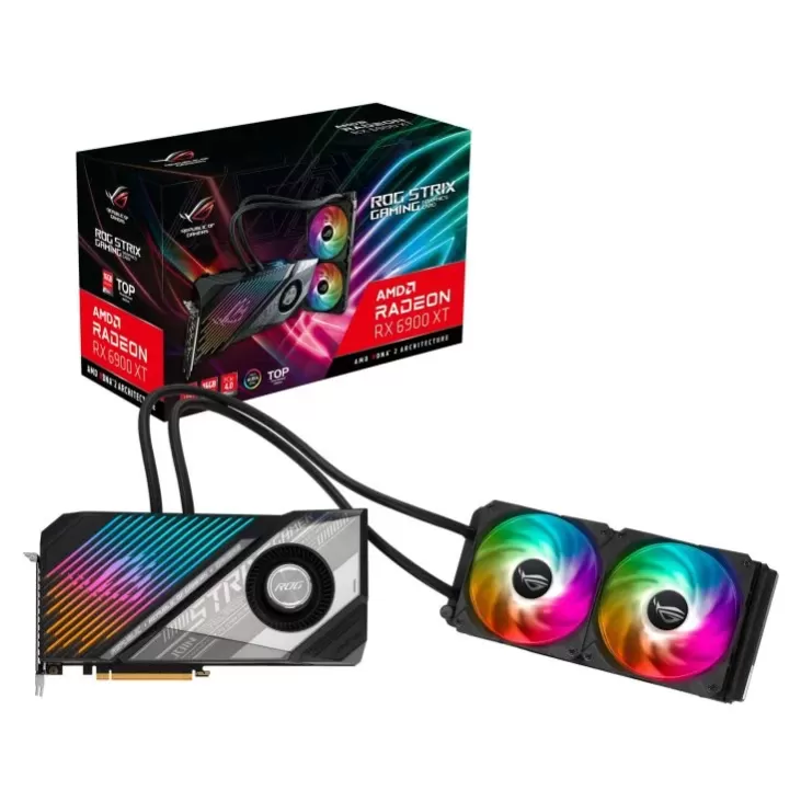 כרטיס מסך Asus ROG-STRIX-LC-RX6900XT-T16G-GAMING AMD Radeon RX 6900 XT