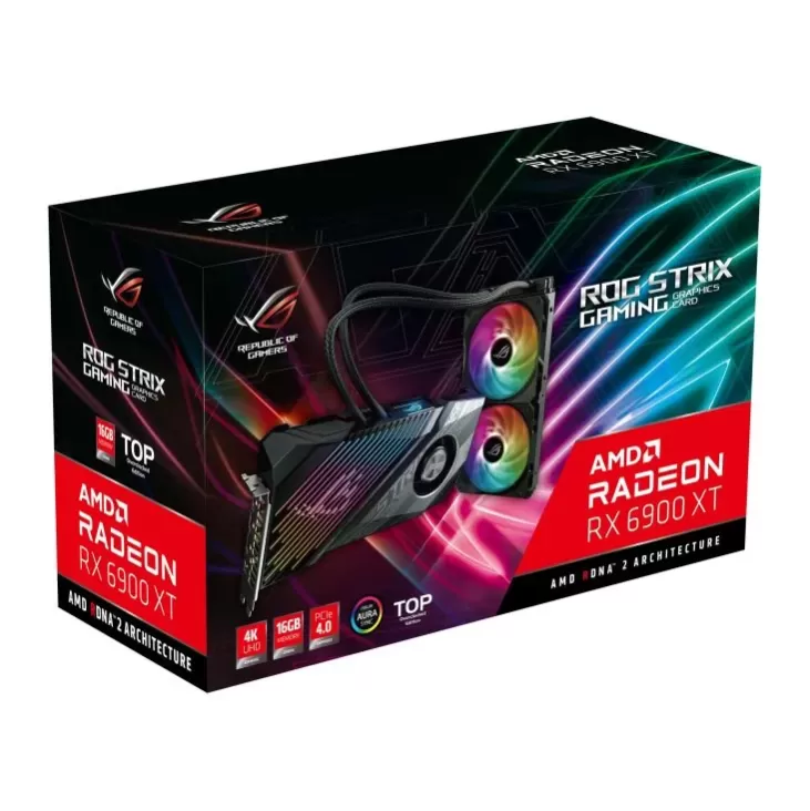 כרטיס מסך Asus ROG-STRIX-LC-RX6900XT-T16G-GAMING AMD Radeon RX 6900 XT