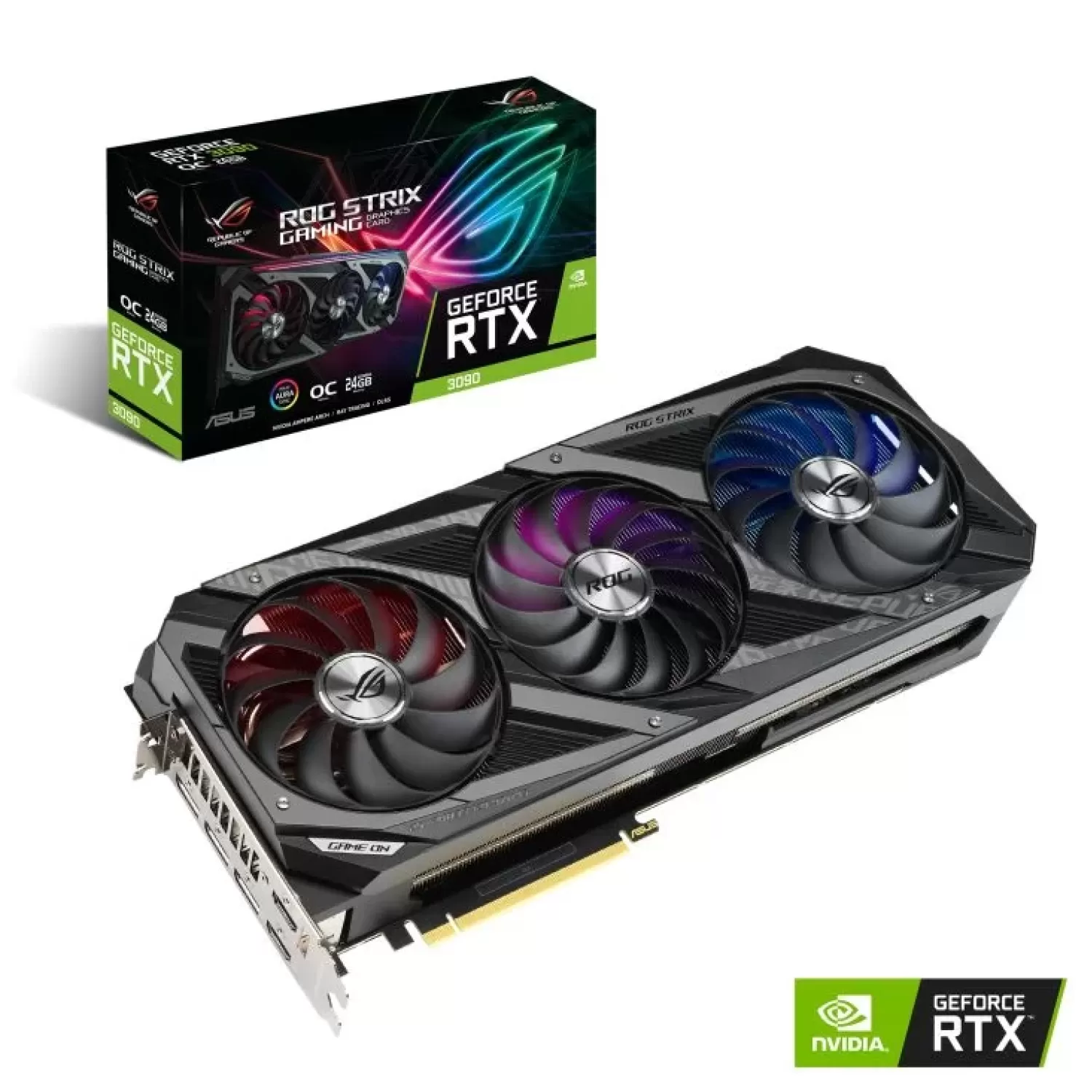Video Card Asus ROG Strix GeForce RTX 3090 ROG-STRIX-RTX3090-O24G-GAMING