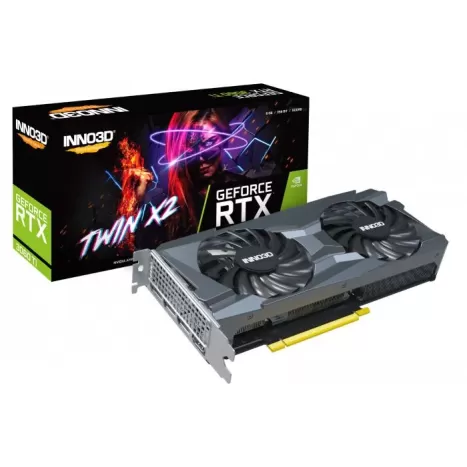 כרטיס מסך Inno3D GEFORCE RTX 3060 TI TWIN X2 LHR N306T2-08D6-119032DH