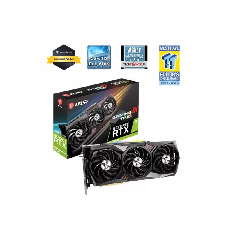 Video Card MSI GeForce RTX 3090 GAMING X TRIO 24G NVIDIA GeForce RTX 3090