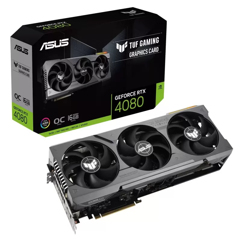 כרטיס מסך Asus TUF Gaming GeForce RTX 4080 16GB GDDR6X OC Edition 90YV0IB0-M0NA00