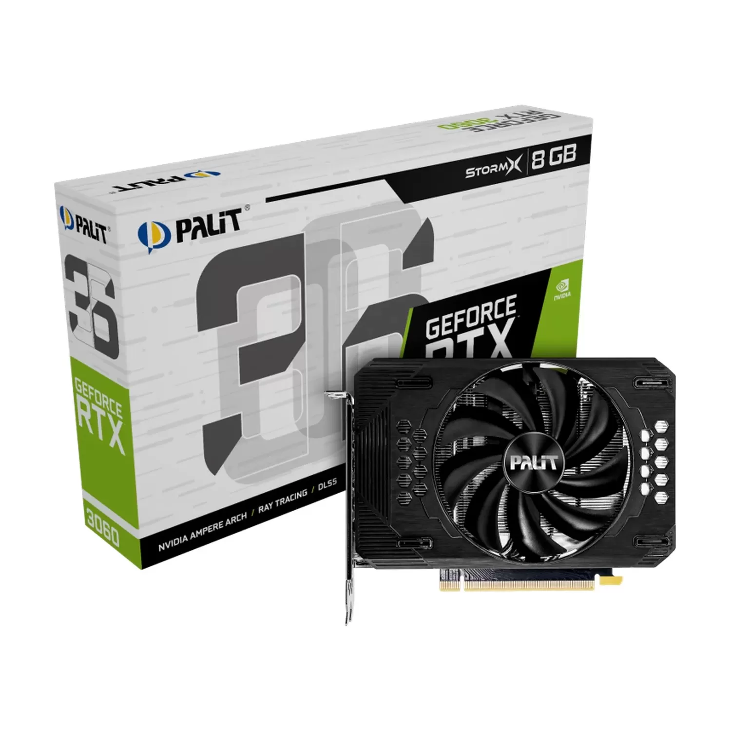 ВидеоКарта Palit GeForce RTX 3060 StormX 8GB NE63060019P1-190AF