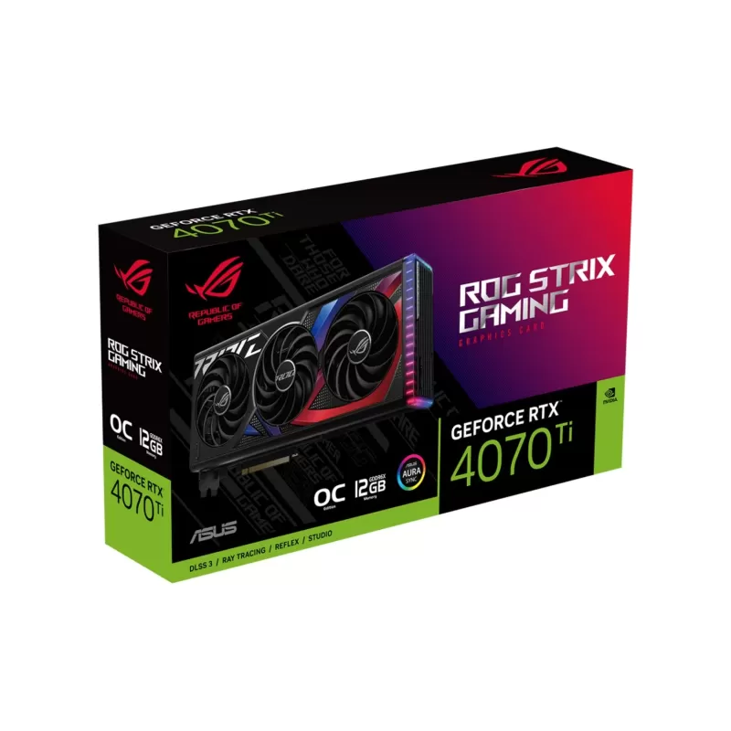 Video Card Asus ROG Strix GeForce RTX 4070 Ti 12GB GDDR6X OC Edition 90YV0II0-M0NA00