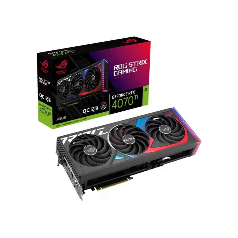 Video Card Asus ROG Strix GeForce RTX 4070 Ti 12GB GDDR6X OC Edition 90YV0II0-M0NA00