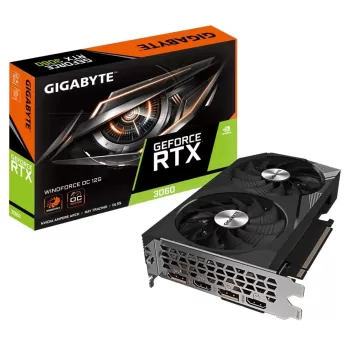 כרטיס מסך Gigabyte GeForce RTX 3060 WINDFORCE OC 12G (rev. 2.0) GV-N3060WF2OC-12GD rev. 2.0