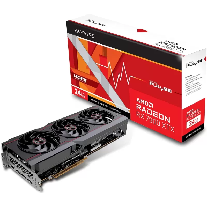Video Card Sapphire PULSE AMD Radeon RX 7900 XTX 24GB 11322-02-20G
