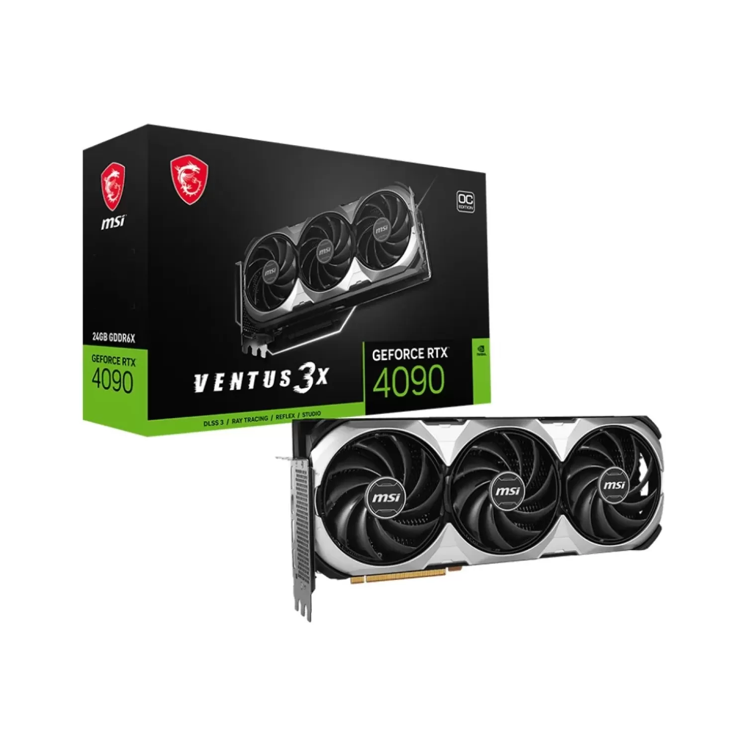 ВидеоКарта MSI GeForce RTX 4090 VENTUS 3X E 24G OC NVIDIA GeForce RTX 4090