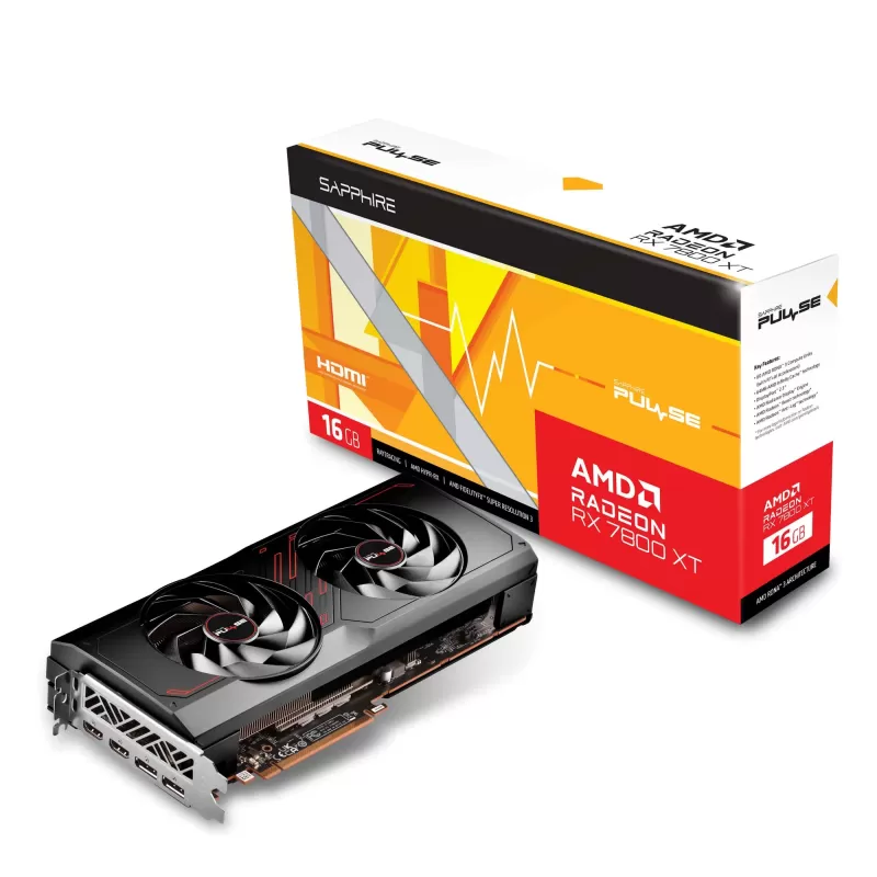 Video Card Sapphire PULSE AMD Radeon RX 7800 XT 16GB 11330-02-20G Box