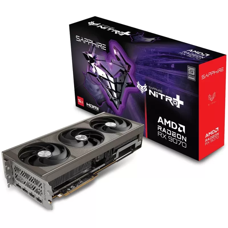 כרטיס מסך Sapphire NITRO+ RX 9070 GAMING OC 16GB 11349-01-20G כרטיס מסך Sapphire NITRO+ RX 9070 GAMING OC 16GB 11349-01-20G