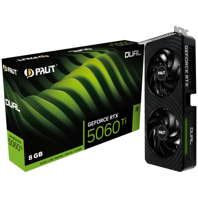 ВидеоКарта Palit GeForce RTX 5060 Ti Dual 8GB NE7506T019P1-GB2062D