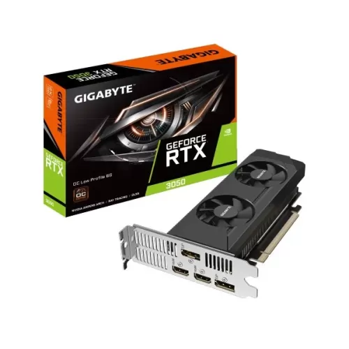 כרטיס מסך Gigabyte GeForce RTX 3050 OC Low Profile 6G GV-N3050OC-6GL