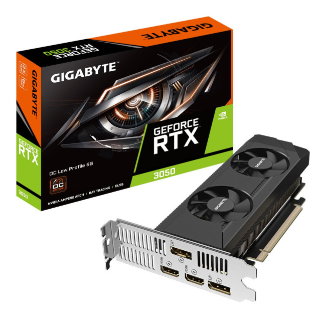 Video Card Gigabyte GeForce RTX 3050 OC Low Profile 6G GV-N3050OC-6GL