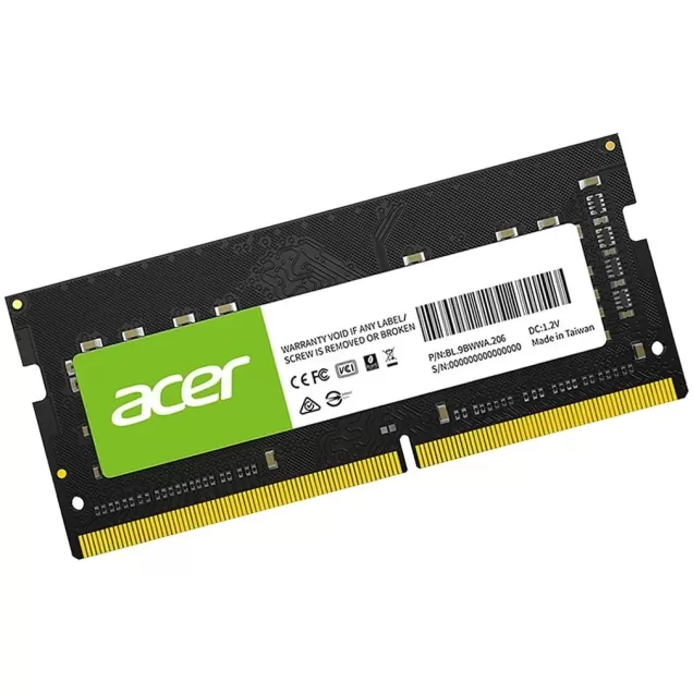 זיכרון SODIMM Acer SD100 DDR4 SODIMM 8GB 3200MHz BL.9BWWA.206 8GB DDR4 SO-DIMM 3200MHz CL22