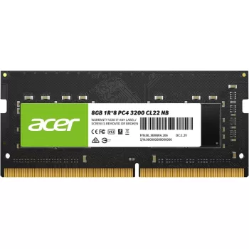 זיכרון SODIMM Acer SD100 DDR4 SODIMM 8GB 3200MHz BL.9BWWA.206 8GB DDR4 SO-DIMM 3200MHz CL22