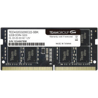 זיכרון SODIMM TeamGroup ELITE TED432G3200C22-S01 32GB DDR4 3200MHz CL22 1.2V