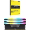 Desktop Memory DRAM Corsair VENGEANCE RGB CMH64GX5M4B6400C32 KIT 64GB (4x16GB) DDR5 DIMM 6400MHz CL32 Color:black Desktop Memory DRAM Corsair VENGEANCE RGB CMH64GX5M4B6400C32 KIT 64GB (4x16GB) DDR5 DIMM 6400MHz CL32 Color:black