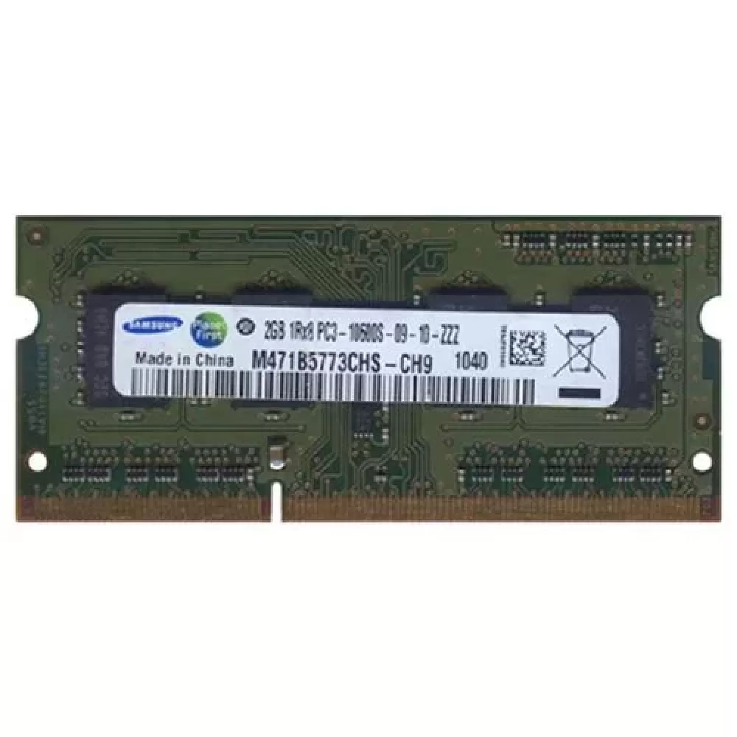 SODIMM memory Samsung M471B5773CHS 2GB DDR3 SO-DIMM 1333MHz Condition:Used
