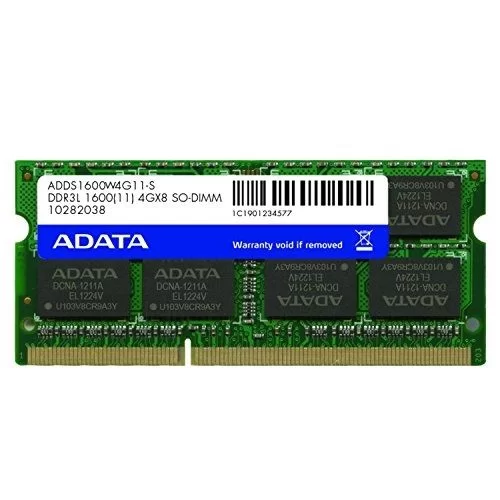זיכרון SODIMM Adata ADDS1600W4G11-B 4GB DDR3L SO-DIMM 1600MHz 1.35V