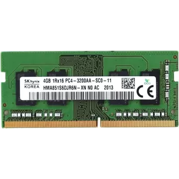 זיכרון SODIMM Sk Hynix HMA851S6DJR6N-XN 4GB DDR4 SO-DIMM 3200MHz CL22 1.2V OEM, ללא אריזה מקורית