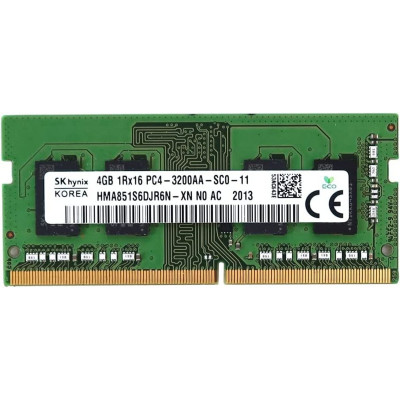 SODIMM memory Sk Hynix HMA851S6DJR6N-XN 4GB DDR4 3200MHz CL22 1.2V OEM, without SODIMM memory Sk Hynix HMA851S6DJR6N-XN 4GB DDR4 3200MHz CL22 1.2V OEM, without