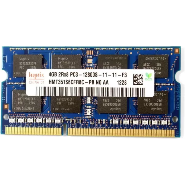 זיכרון SODIMM Sk Hynix HMT351S6CFR8C-PB 4GB DDR3 SO-DIMM 1600MHz מצב:משומש