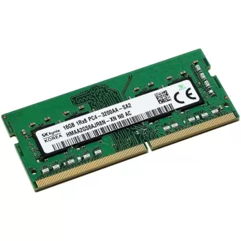זיכרון SODIMM Sk Hynix DDR4 16G CL22 HMAA2GS6AJR8N-XNN0 16GB DDR4 SO-DIMM 3200MHz CL22 1.2V